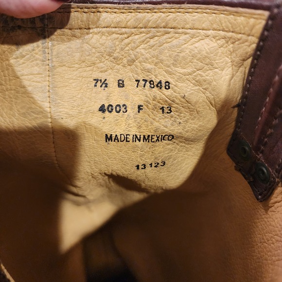 FRYE Carmen Harness Dark Brown leather tall boots. SIZE 7.5B - Picture 12 of 14